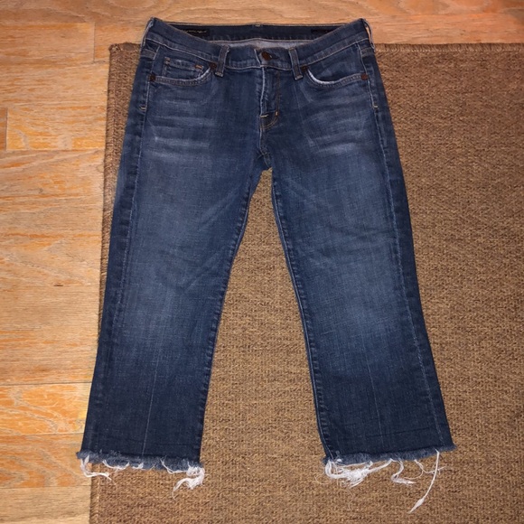 CITIZENS OF HUMANITY Size 29 Kelly #063 Low Waist Crop Stretch Jeans  $79 NEW - Picture 6 of 16